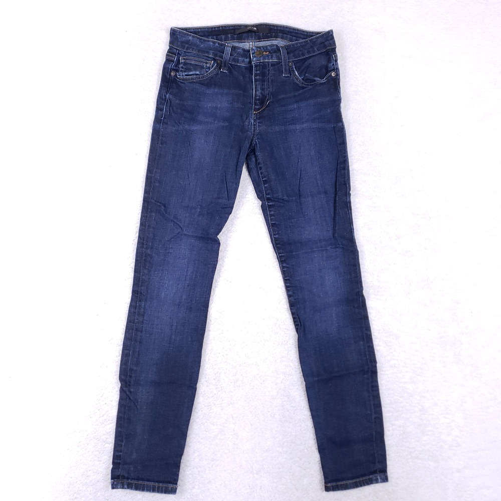 Joe's Jeans Women 26 Skinny Ankle‎ Dark Wash Stretch Denim Designer Indigo Slim